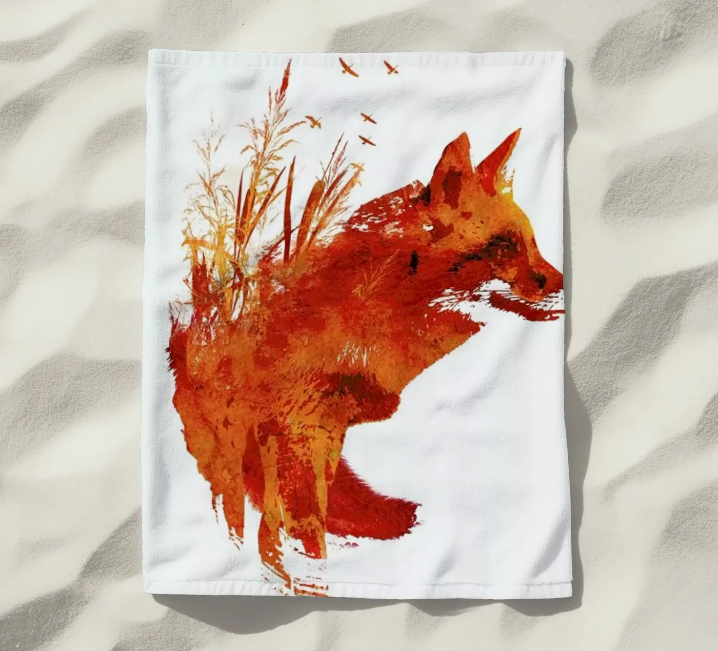 Plattensee Fox Strandtuch von Róbert Farkas