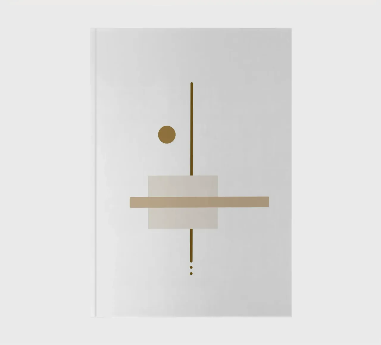 Minimal Geometry #4 notebook by Ella.Wilfriede