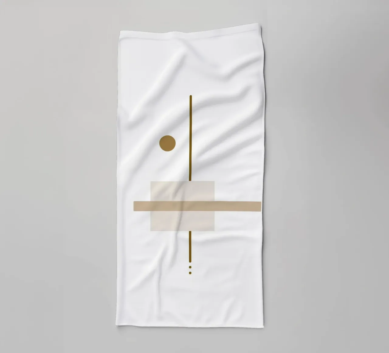 Minimal Geometry #4 towel by Ella.Wilfriede
