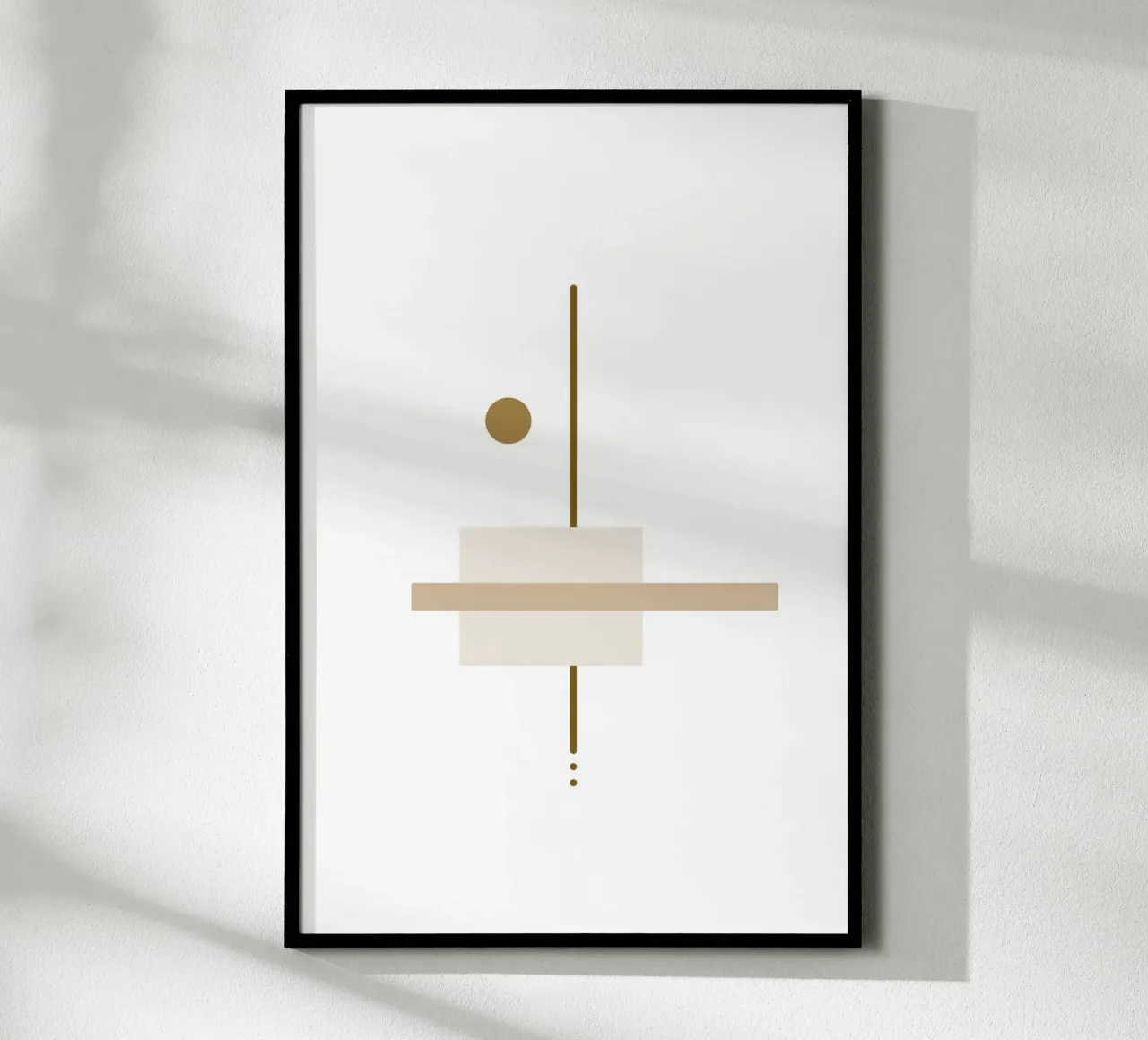 Geometria minima #4 poster con telaio in alluminio da Ella.Wilfriede