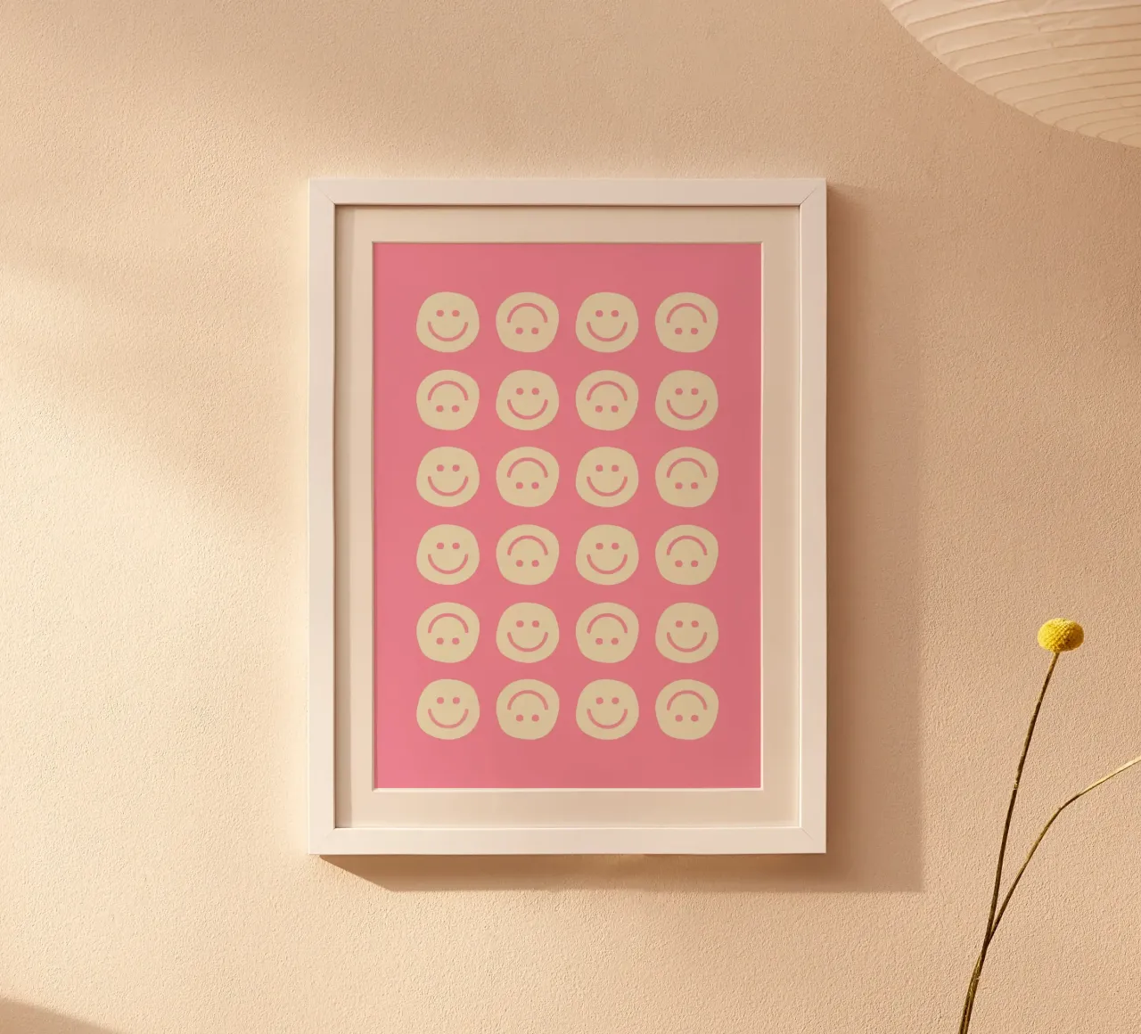 Pink Smiley poster da Attaboy Dsgn
