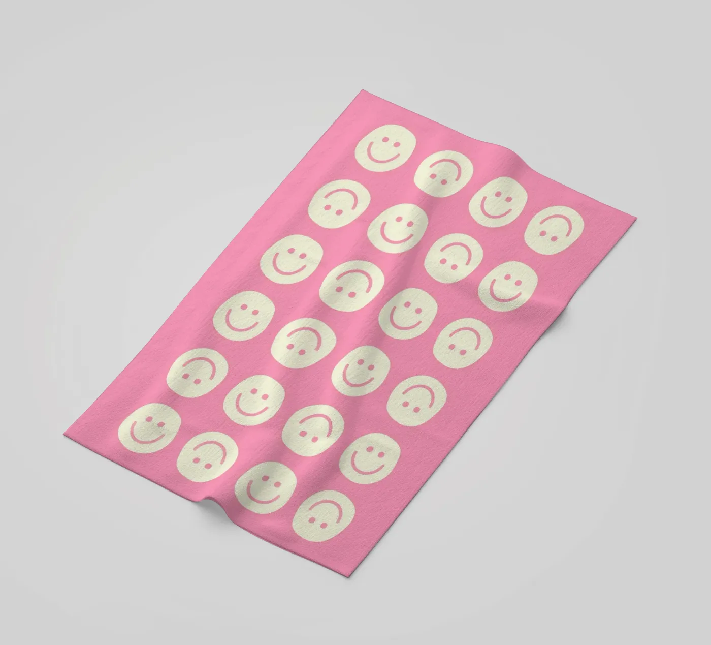 Pink Smiley telo mare da Attaboy Dsgn