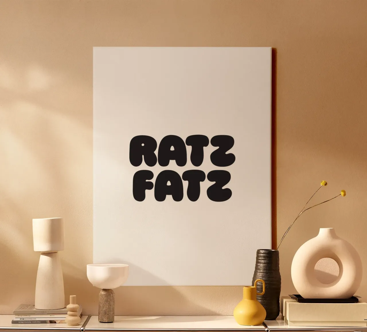Ratz Fatz canvas met Baklijst van Verplanungsagentur