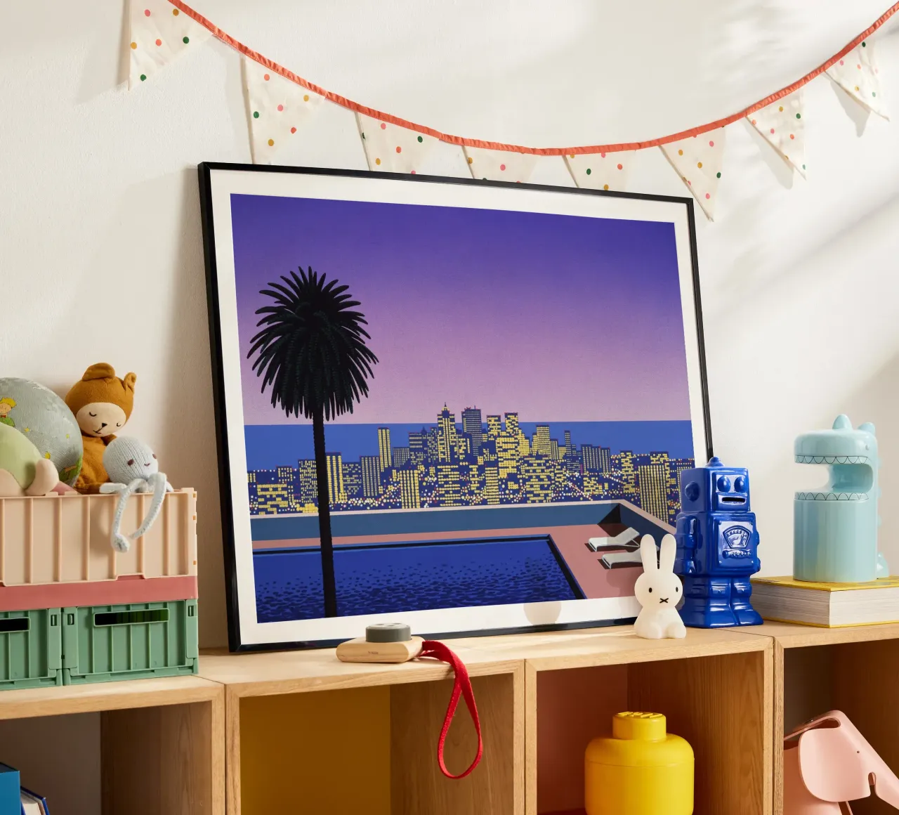 Piscina a cielo aperto poster con telaio in alluminio da HKS JAPANESESTORE