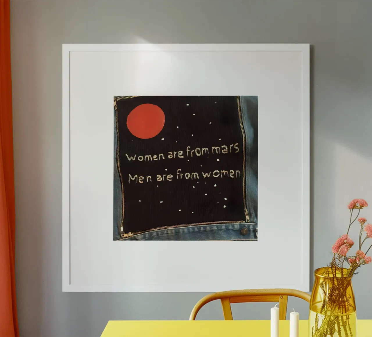 Women are from mars poster da Type & Tape