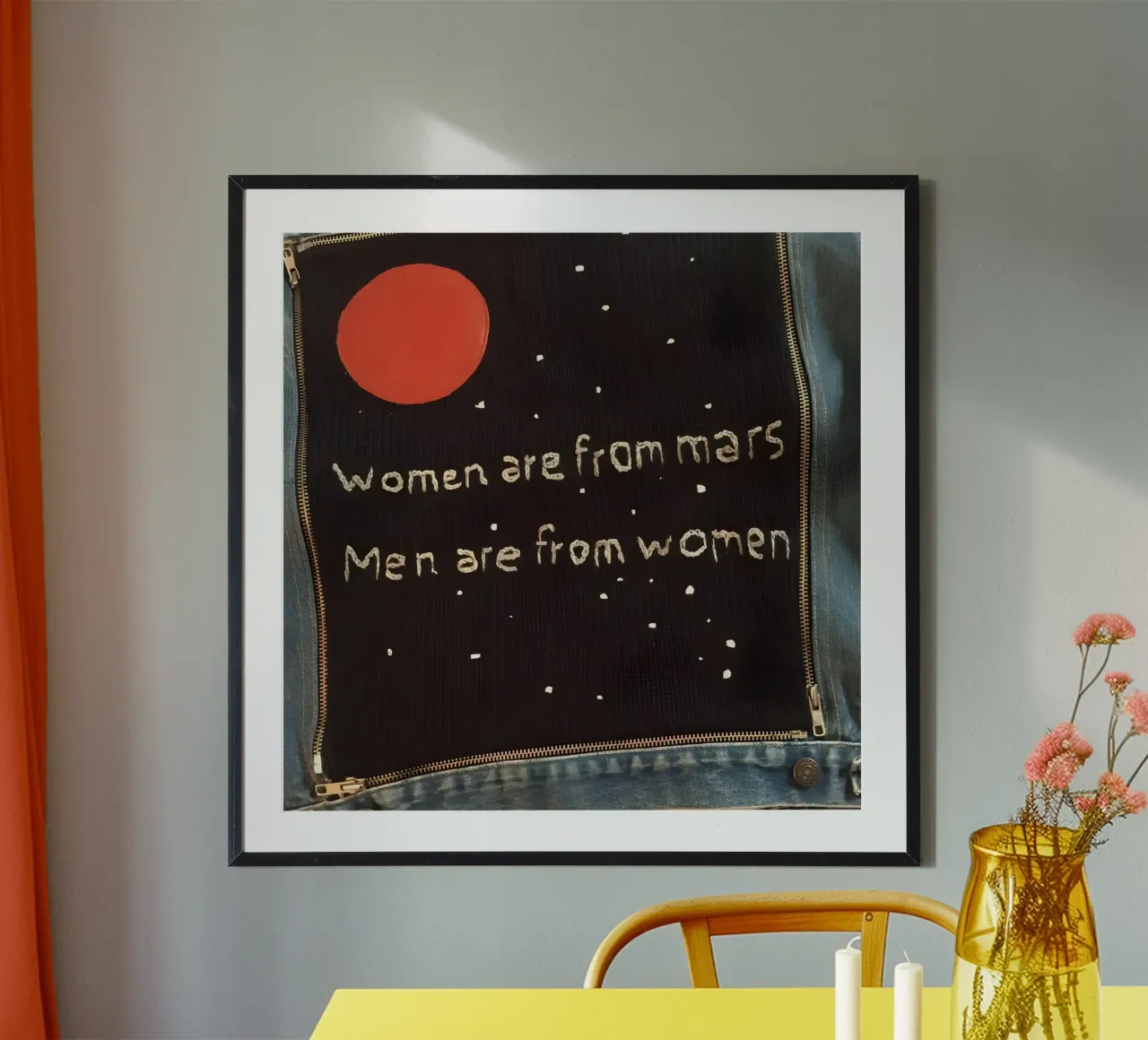 Women are from mars poster da Type & Tape
