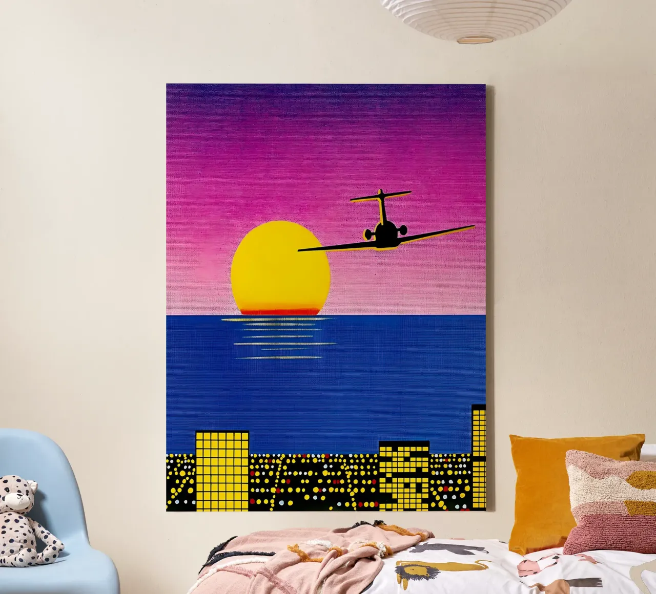 Hoog vliegend vliegtuig canvas met Baklijst van HKS JAPANESESTORE