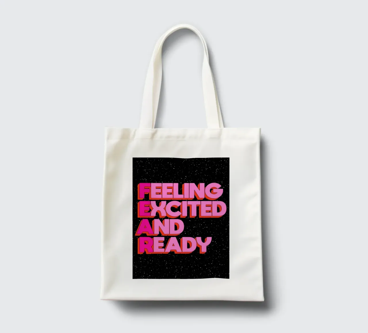 F.E.A.R borsa in juta da Type & Tape