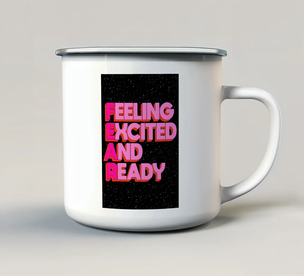 F.E.A.R tazza in smalto da Type & Tape
