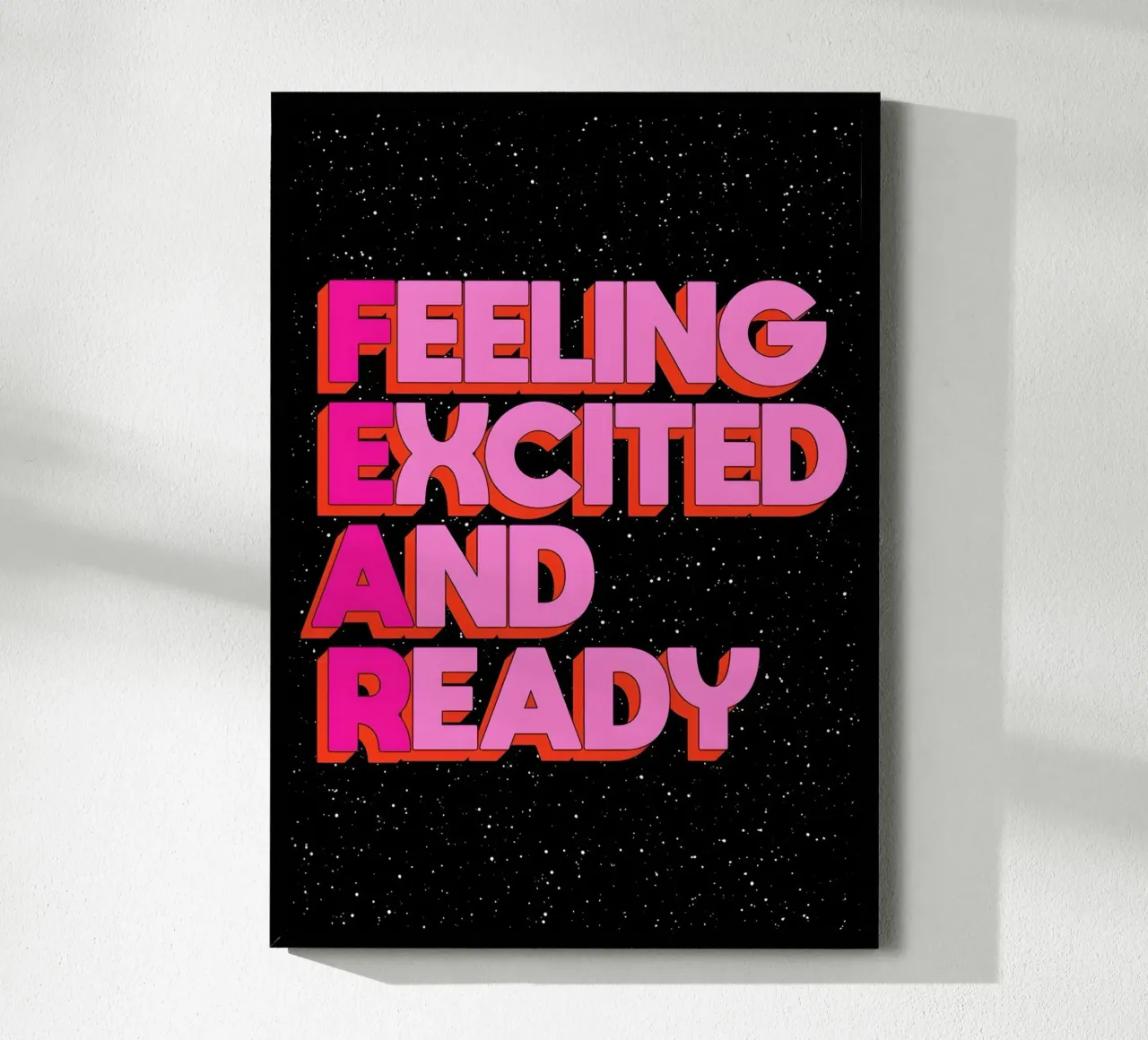F.E.A.R poster con telaio in legno da Type & Tape