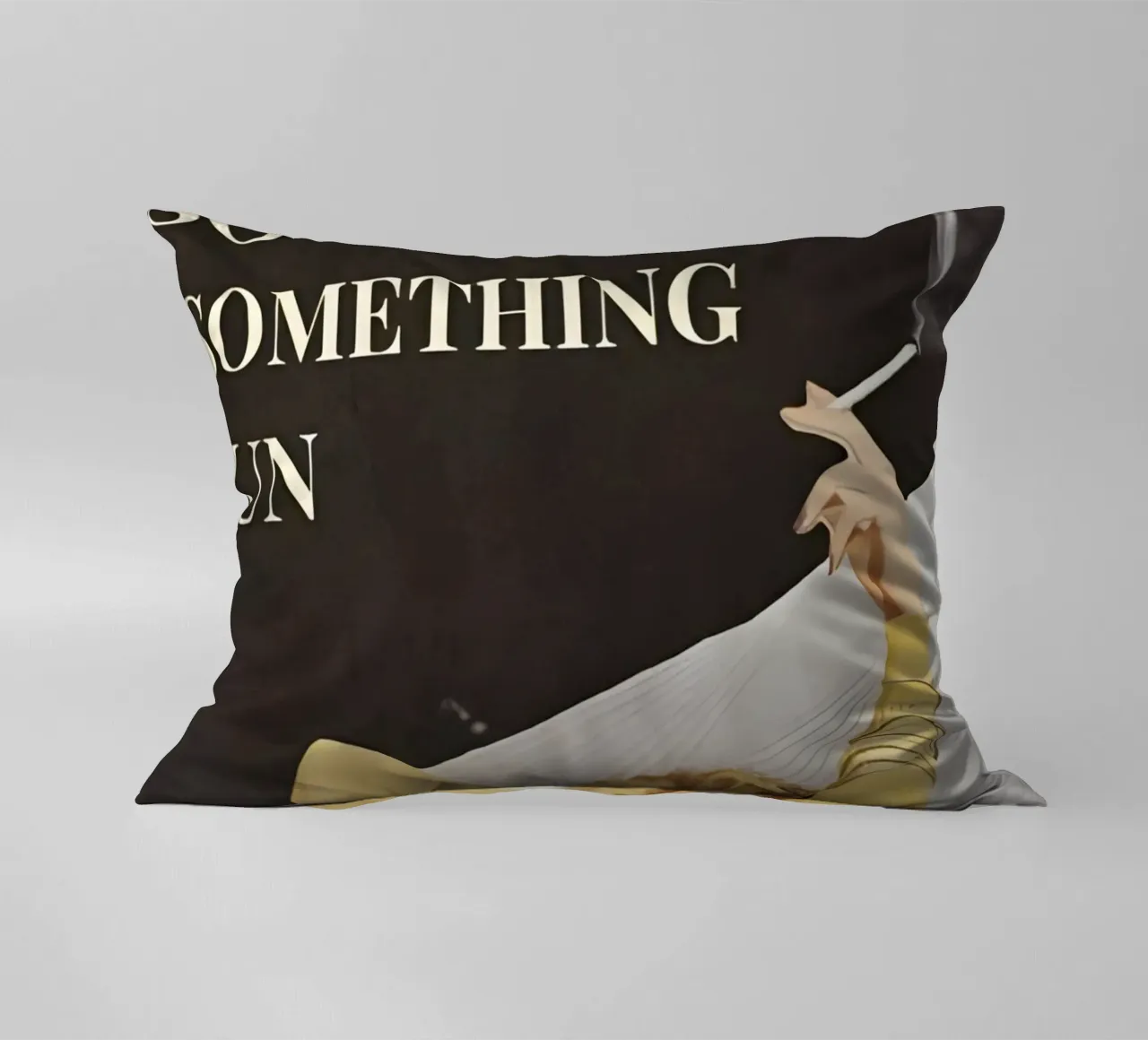 'Everything will kill you, so choose something fun' cuscino da Type & Tape