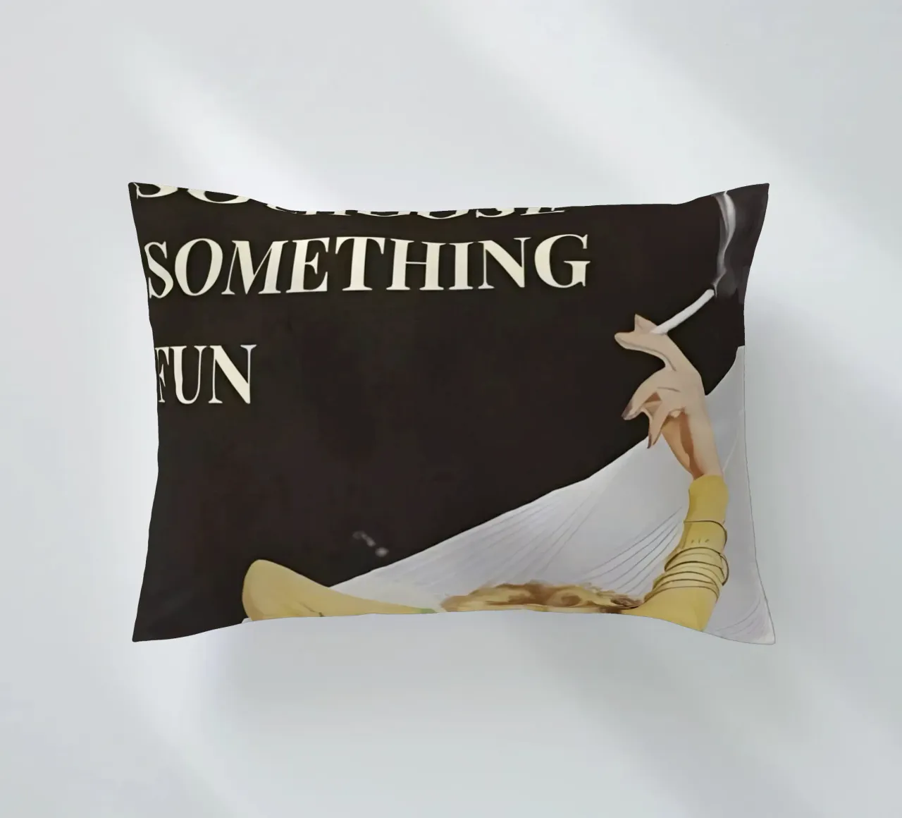 'Everything will kill you, so choose something fun' cuscino da Type & Tape