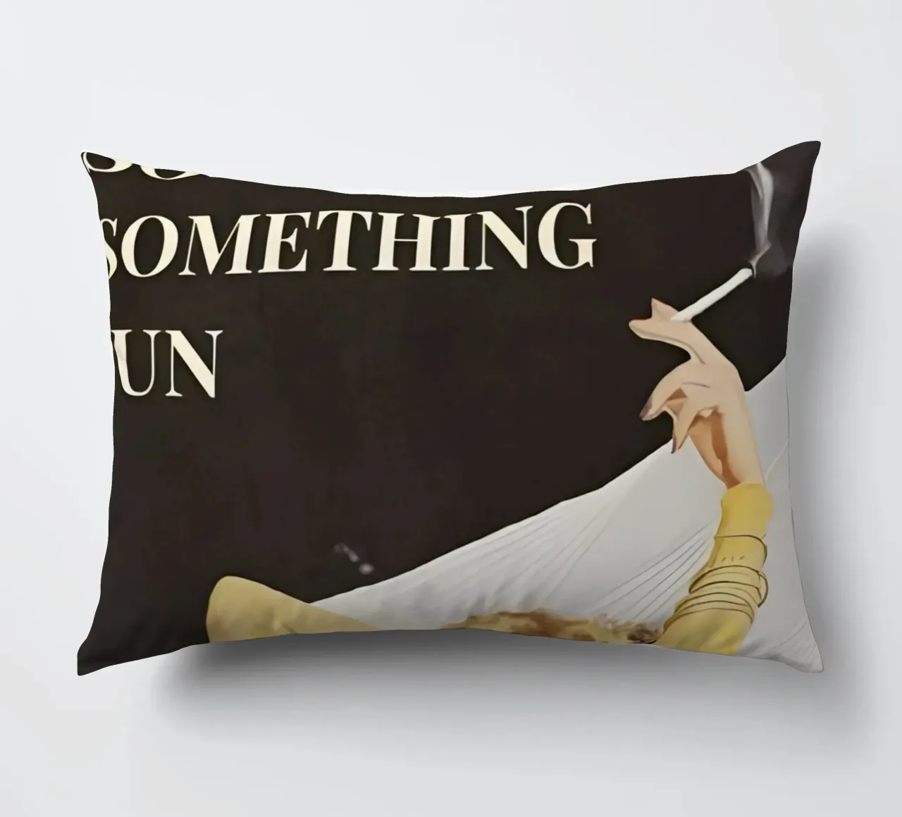 'Everything will kill you, so choose something fun' cuscino da Type & Tape