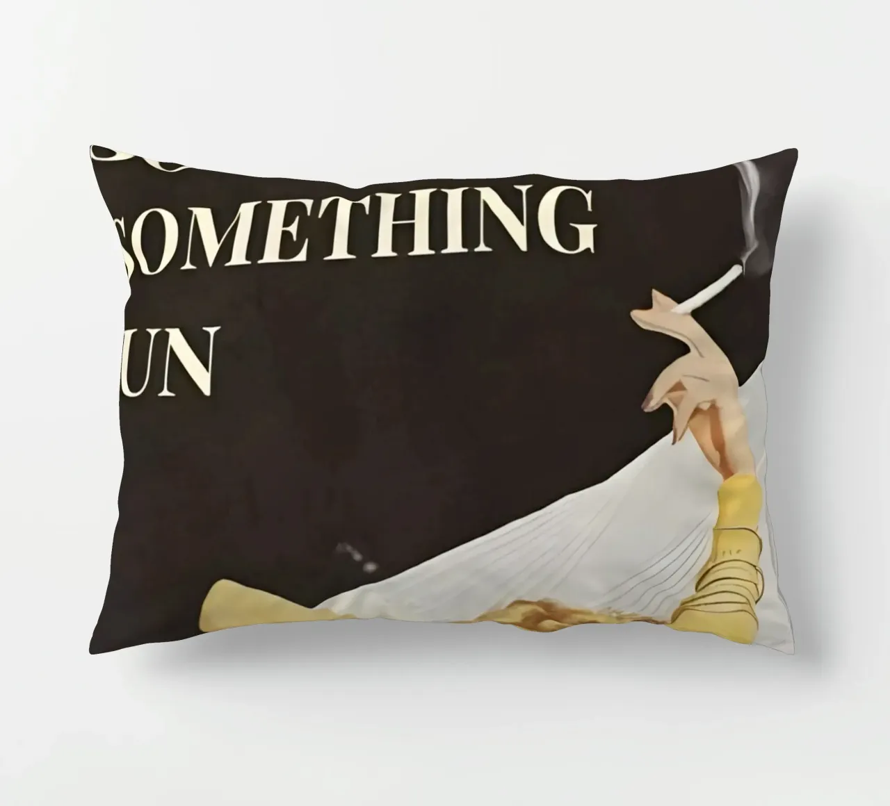 'Everything will kill you, so choose something fun' cuscino da Type & Tape