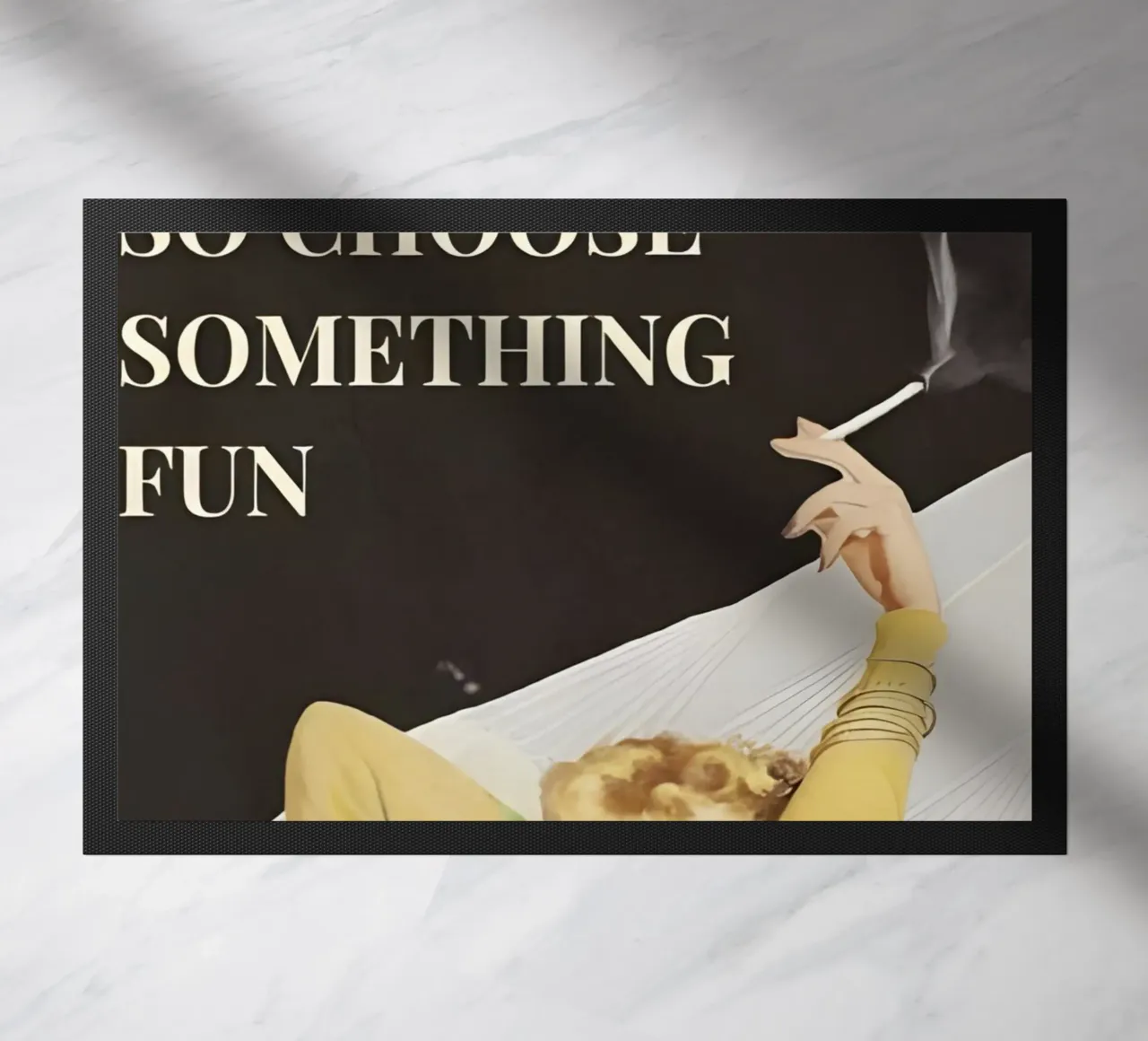'Everything will kill you, so choose something fun' zerbino da Type & Tape