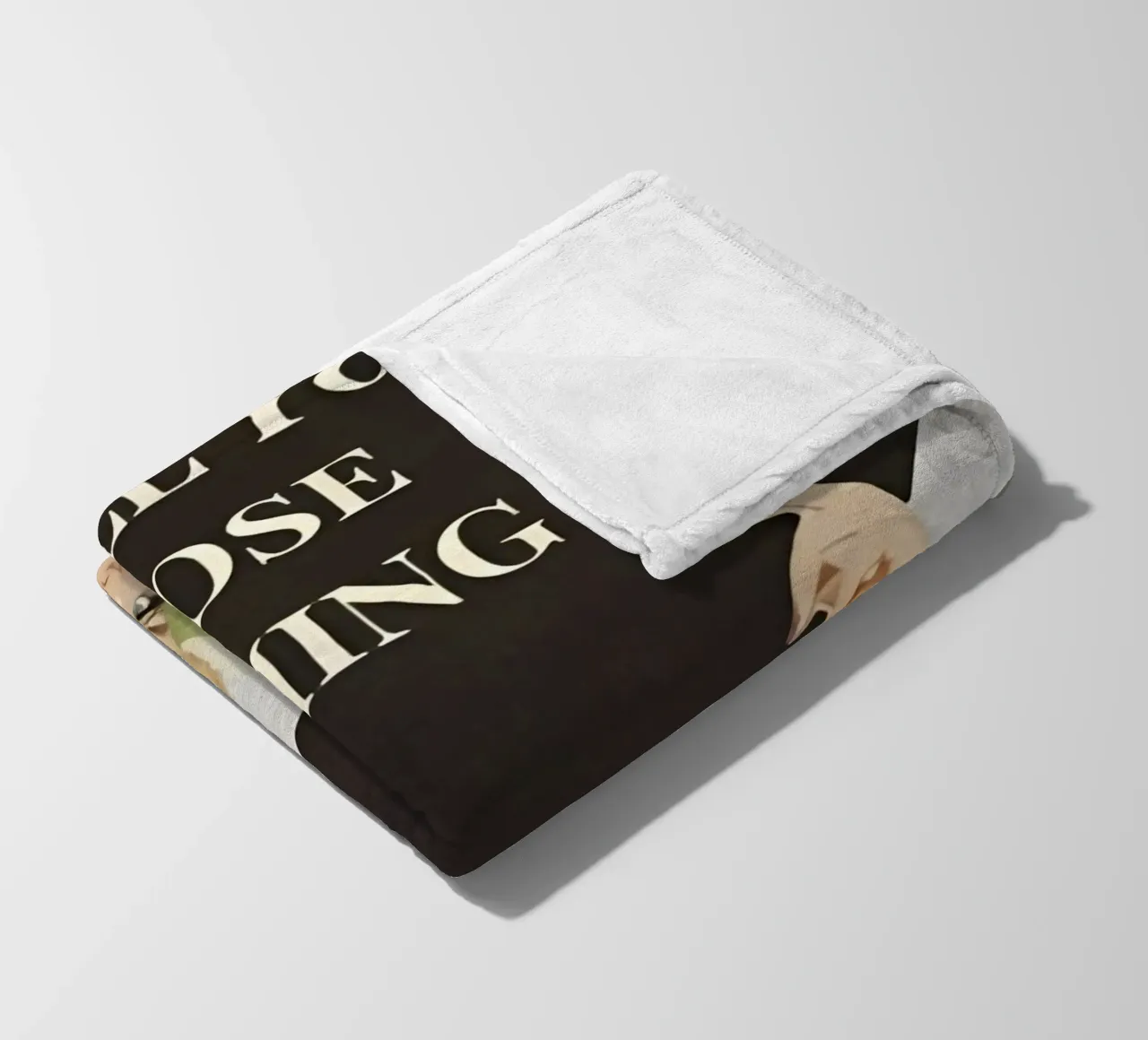 'Everything will kill you, so choose something fun' coperta in pile da Type & Tape