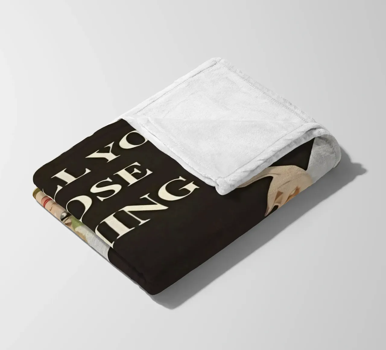 'Everything will kill you, so choose something fun' coperta in pile da Type & Tape