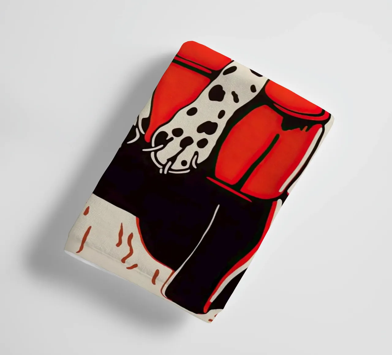 Cosy Dalmatian in an armchair | Retro Pop Art towel by Autofocus