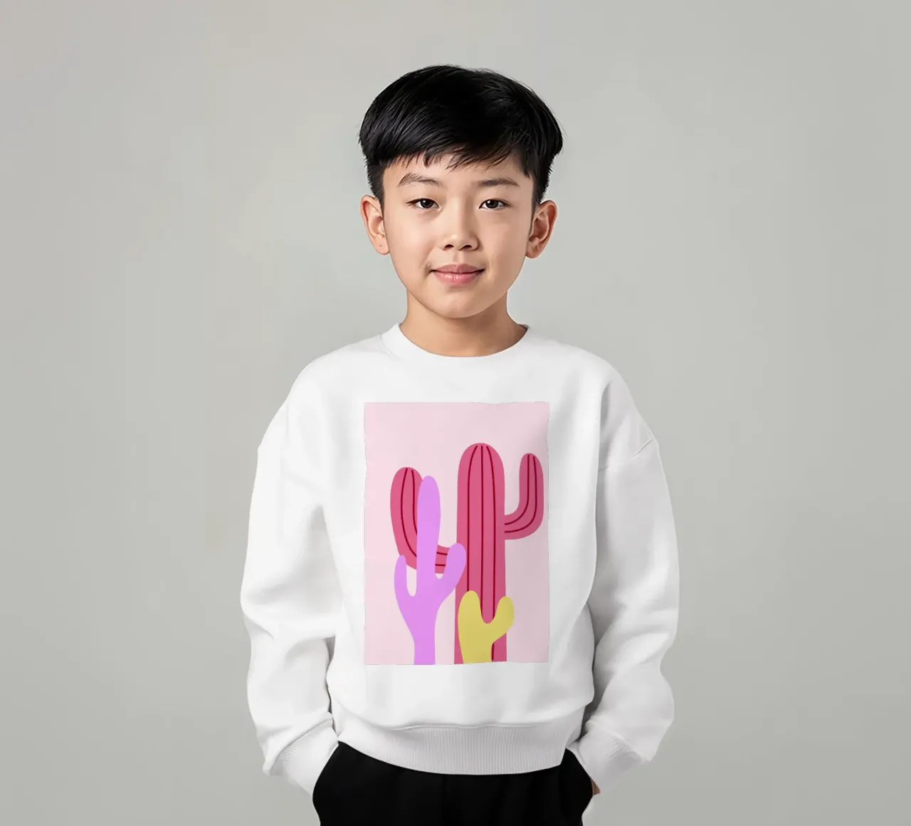 Cactus Calm felpa bambino da Attaboy Dsgn