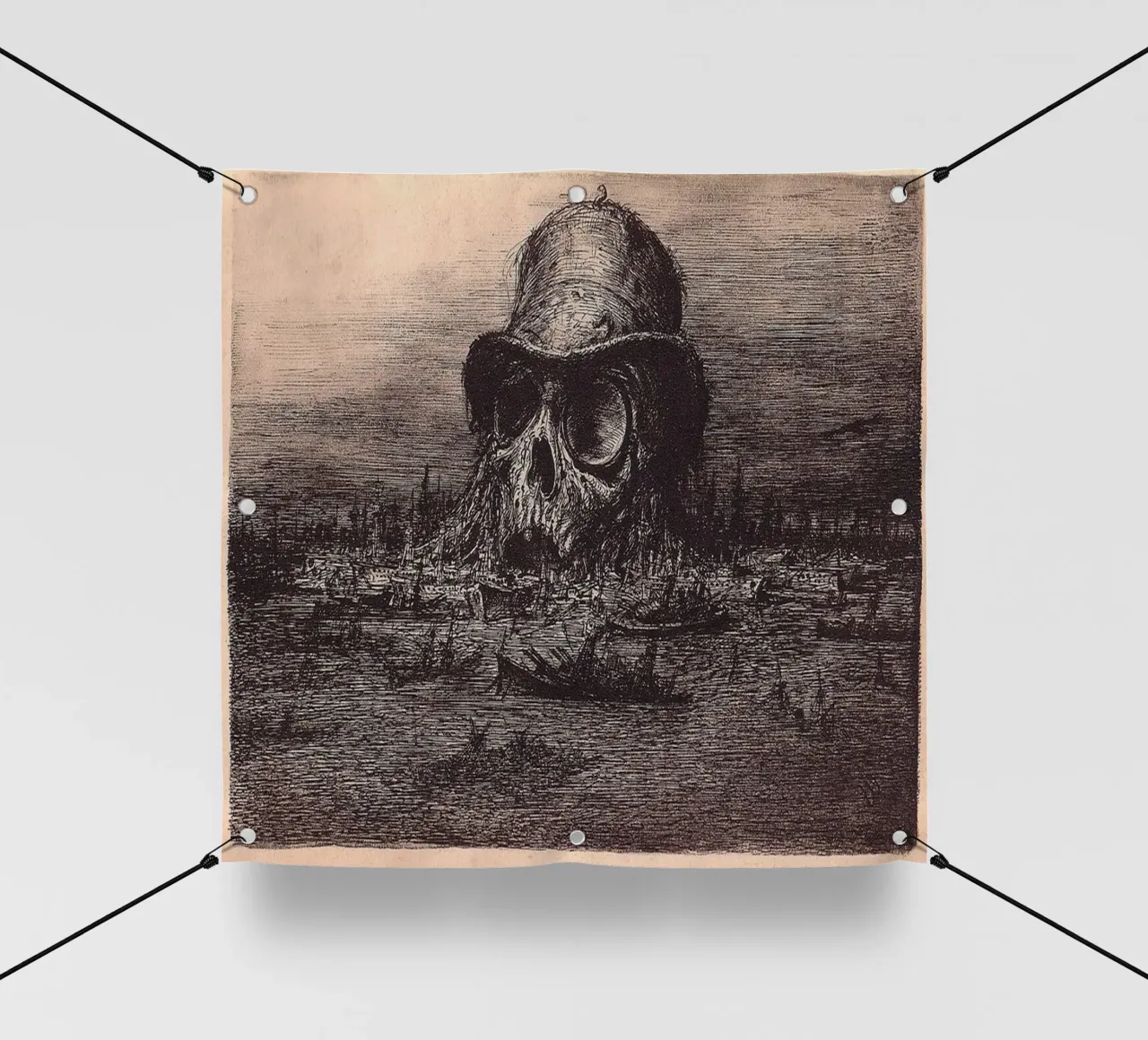 Cranio - Paul Weber telo in pvc da Art In The Sky