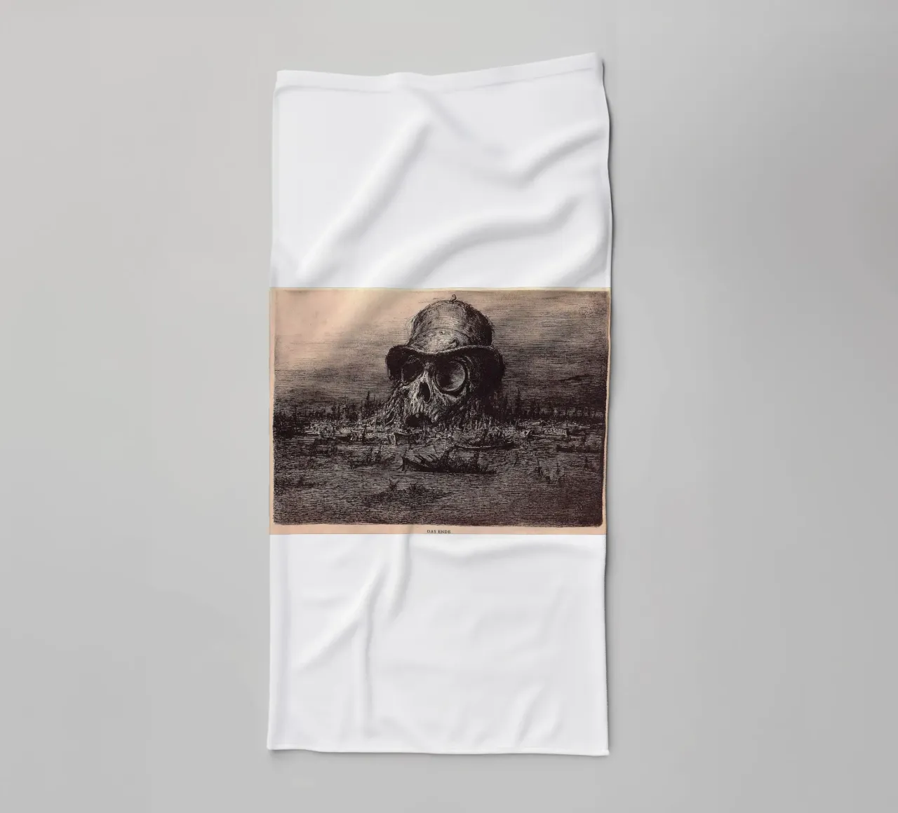 Cranio - Paul Weber asciugamano da bagno da Art In The Sky
