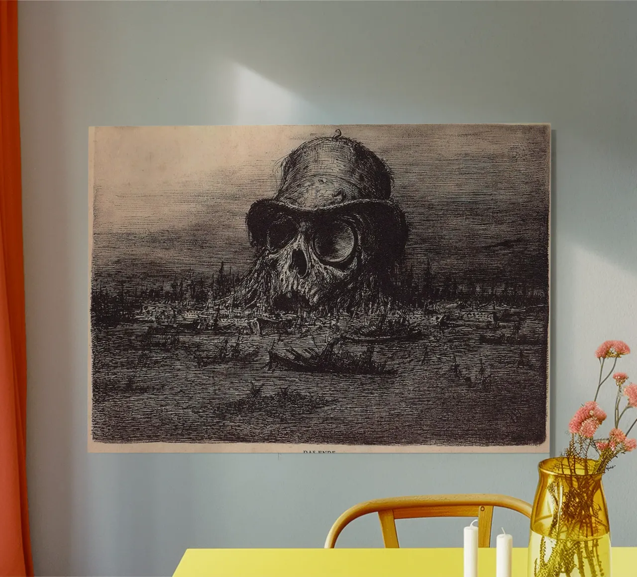Cranio - Paul Weber alluminio dibond da Art In The Sky