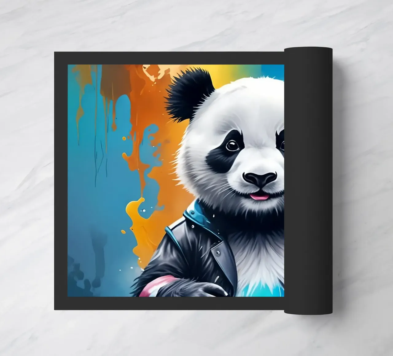 Panda e sassofono zerbino da MakArena