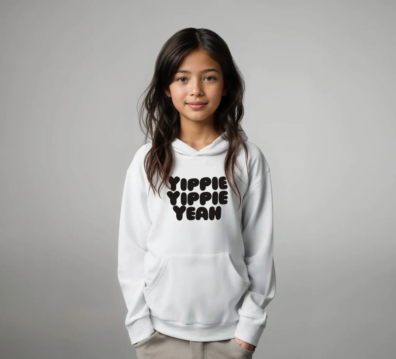 Yippie Yippie Yeah sweat à capuche enfant de Verplanungsagentur