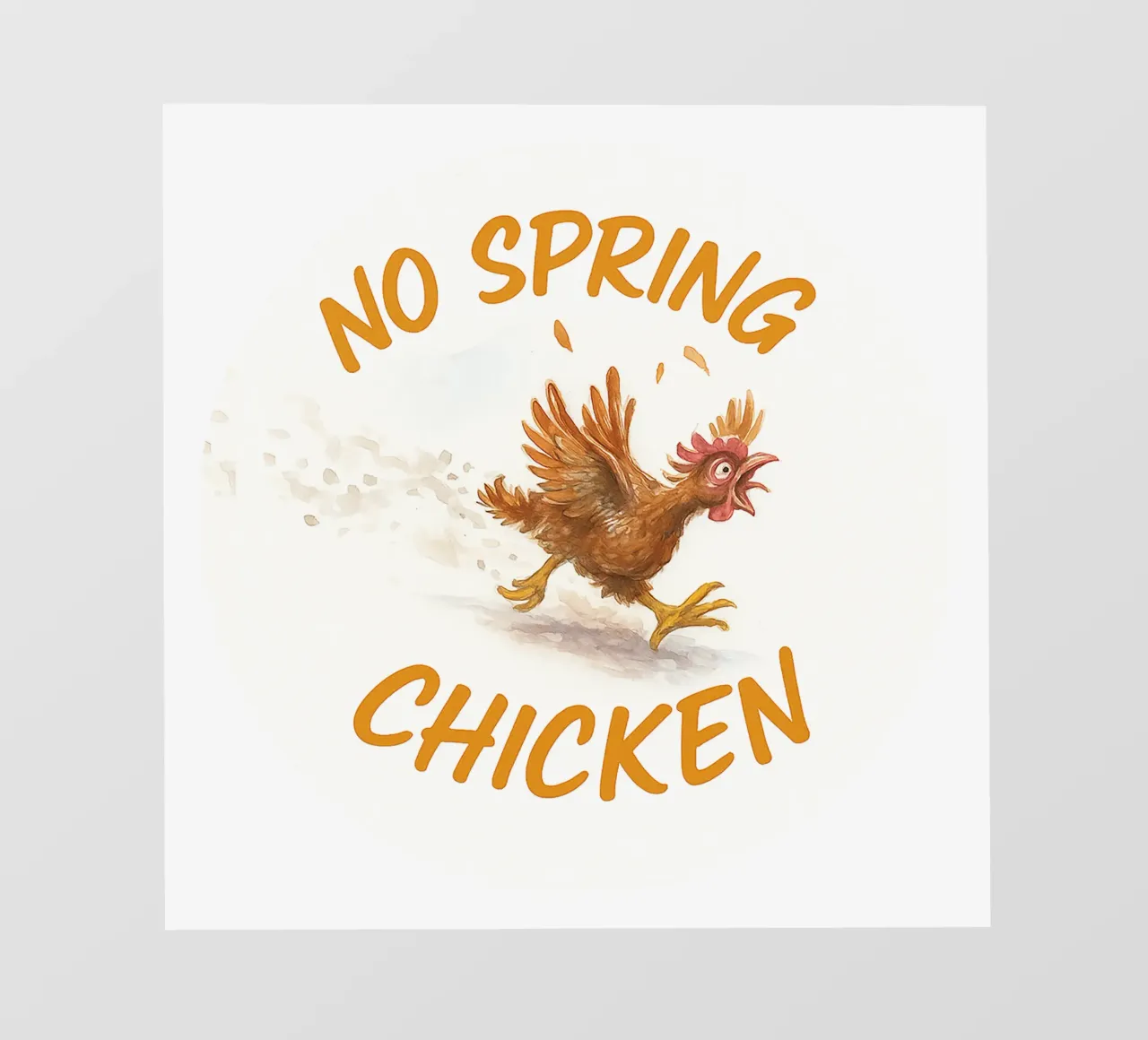 NO SPRING CHICKEN pellicola backlit da Vintage Van Gogh