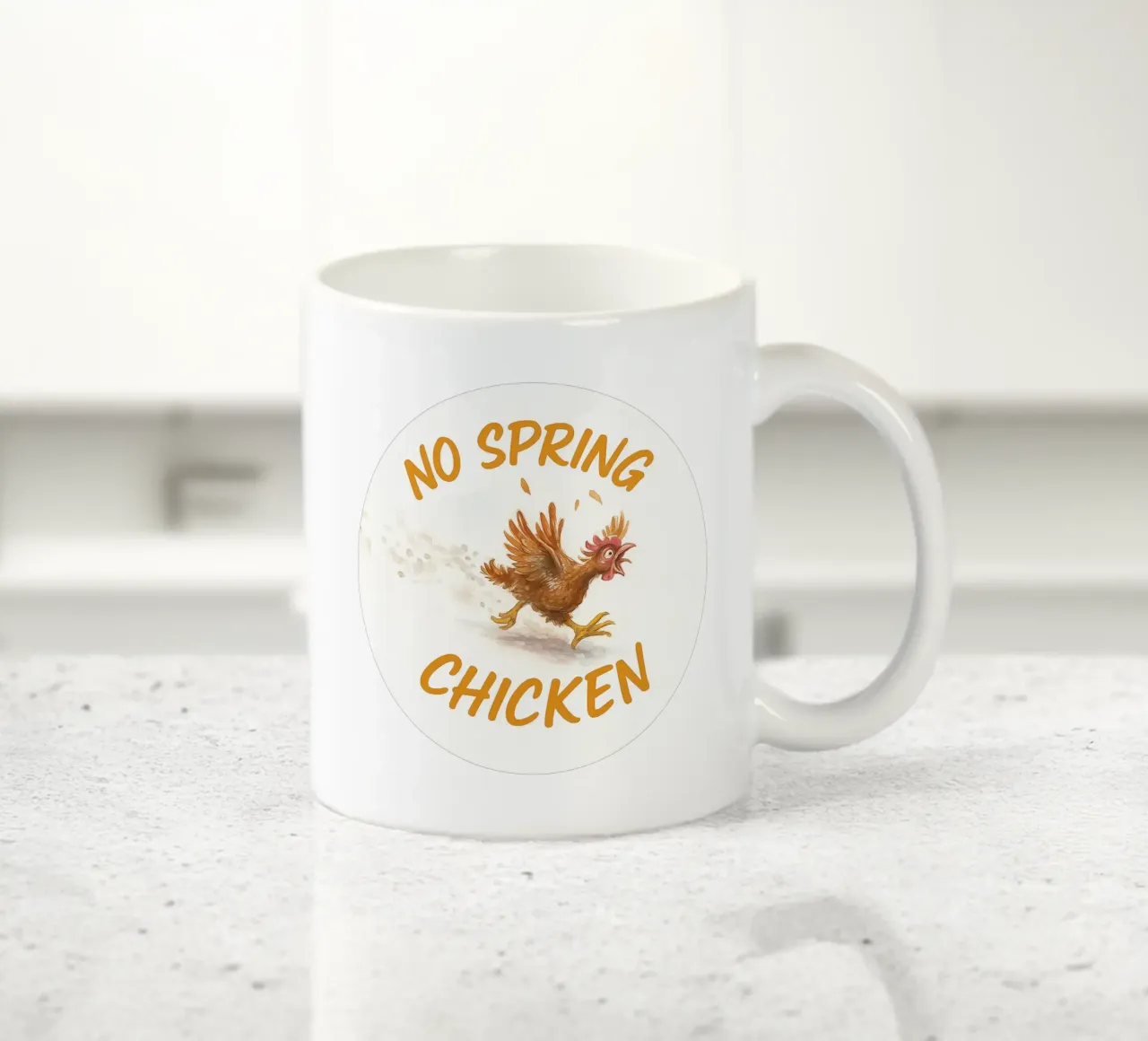 NO SPRING CHICKEN tazza in ceramica da Vintage Van Gogh