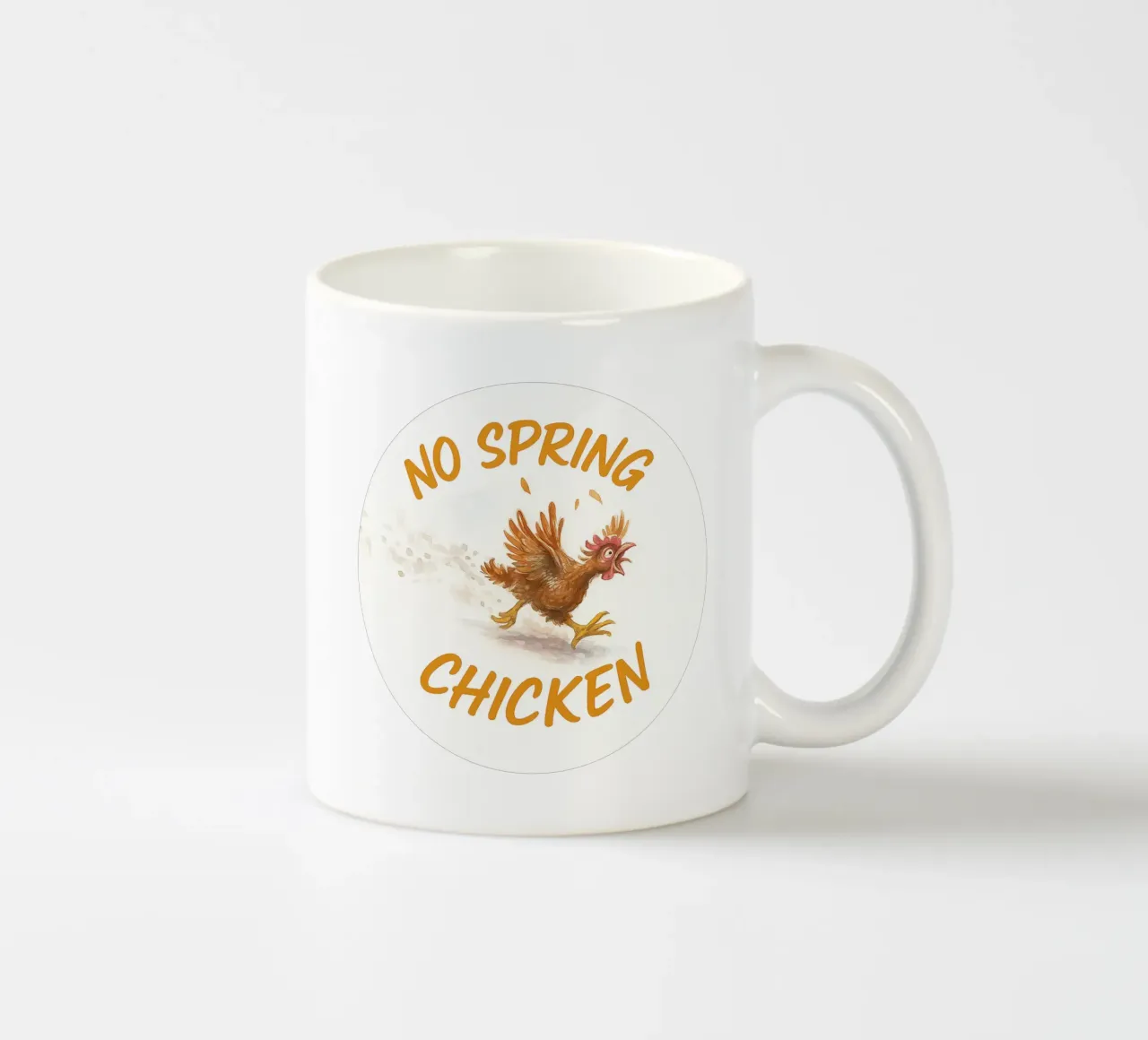 NO SPRING CHICKEN tazza in ceramica da Vintage Van Gogh