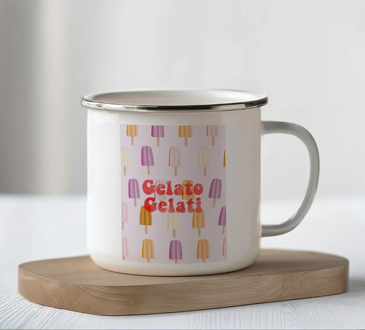 Gelato Pops tazza in smalto da Attaboy Dsgn