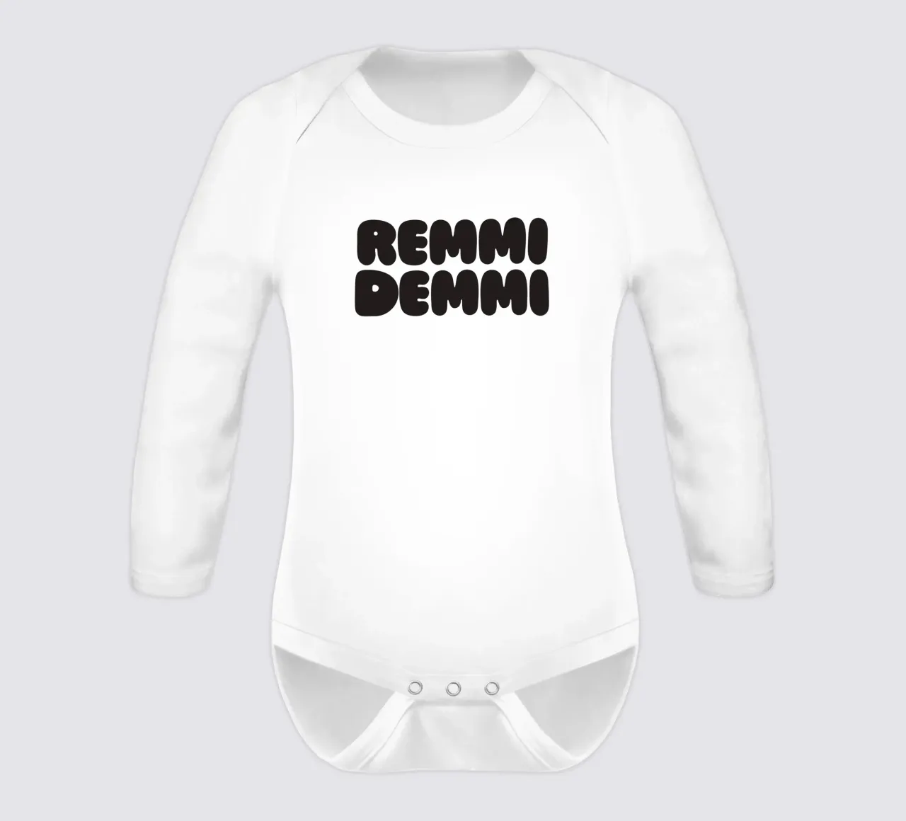 Remmi Demmi long-sleeve baby romper by Verplanungsagentur