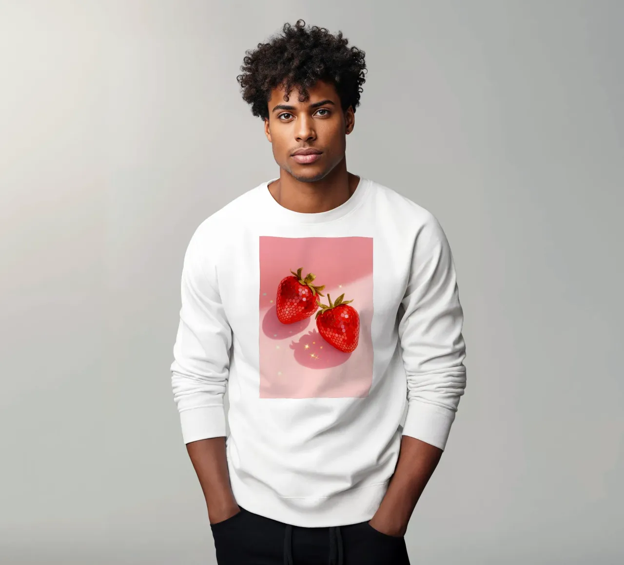 Disco Strawberries felpa da Attaboy Dsgn