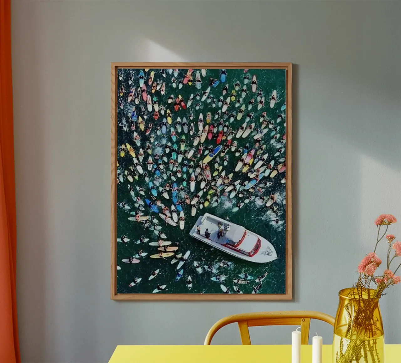 Raduno in mare - Slim Aarons alluminio dibond da The Poster UK