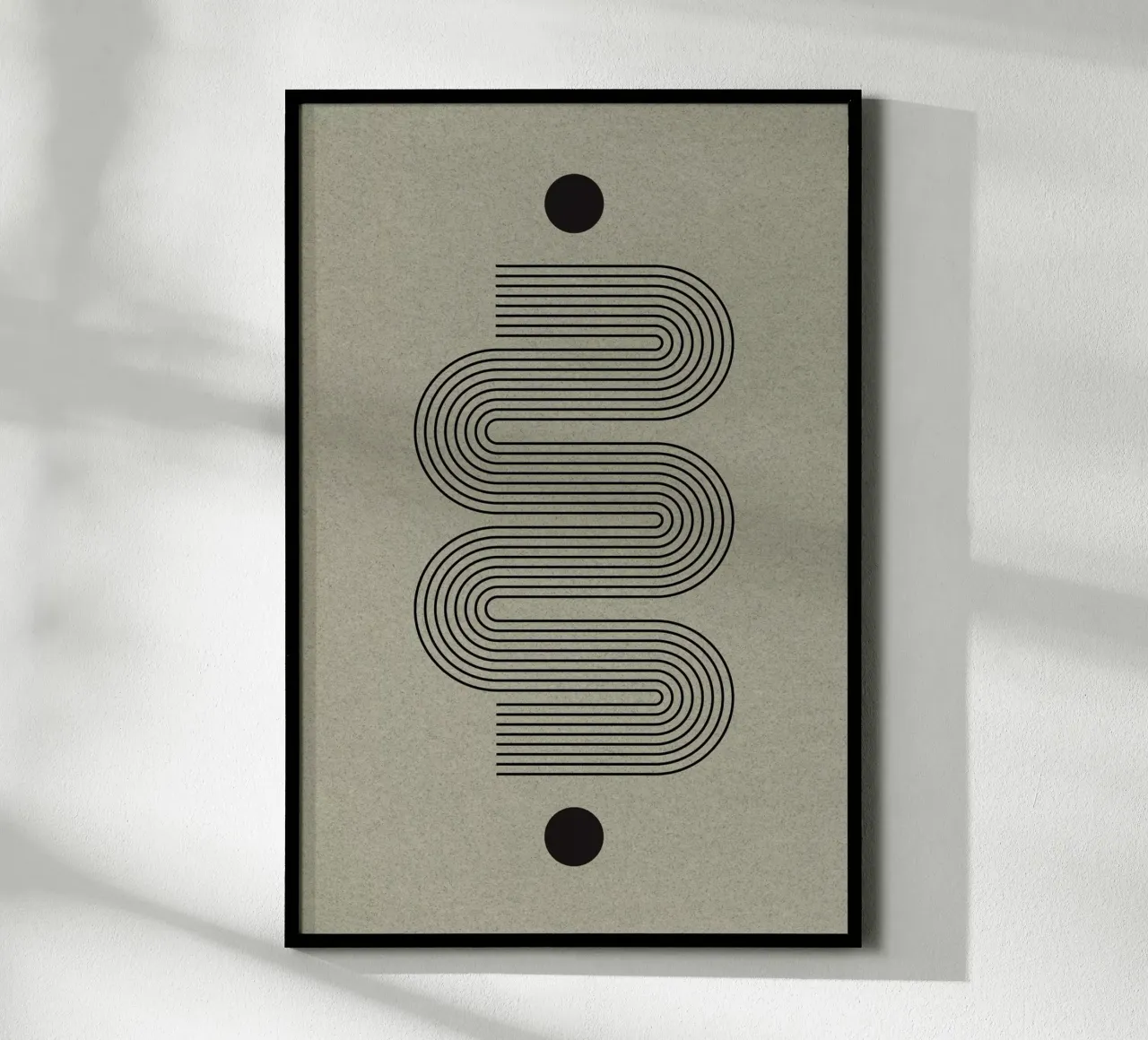 Equilibrio moderno n. 2 poster con telaio in plastica da The Miuus Studio