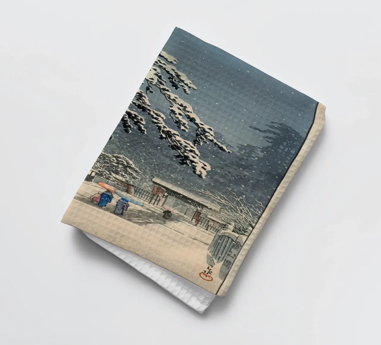 Ukiyo-e: Hasui Kawase - Ikegami Honmon-ji (池上本門寺) canovaccio da cucina da Aesthetic Muse