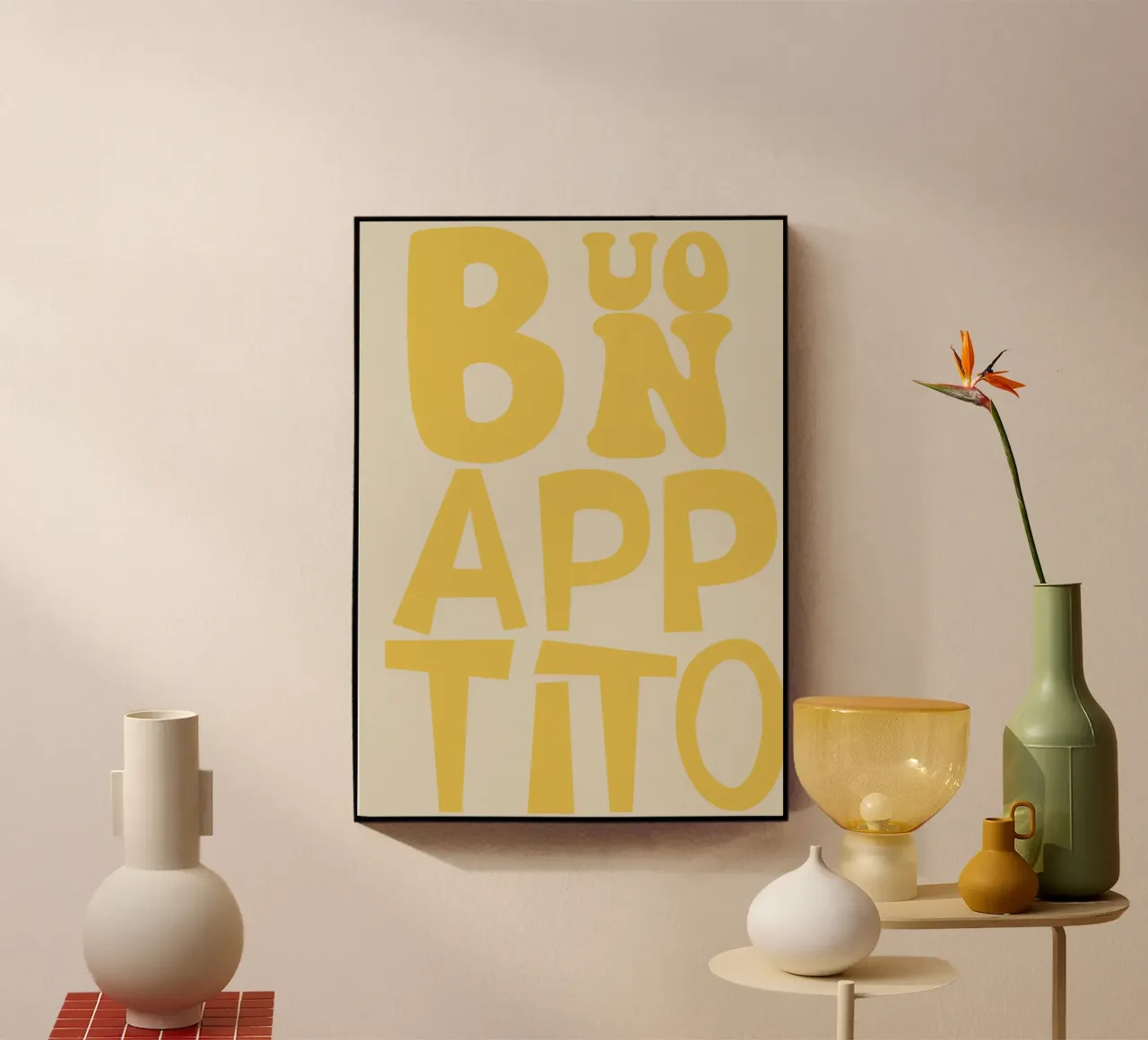 Buon Appetito plexiglass da Attaboy Dsgn