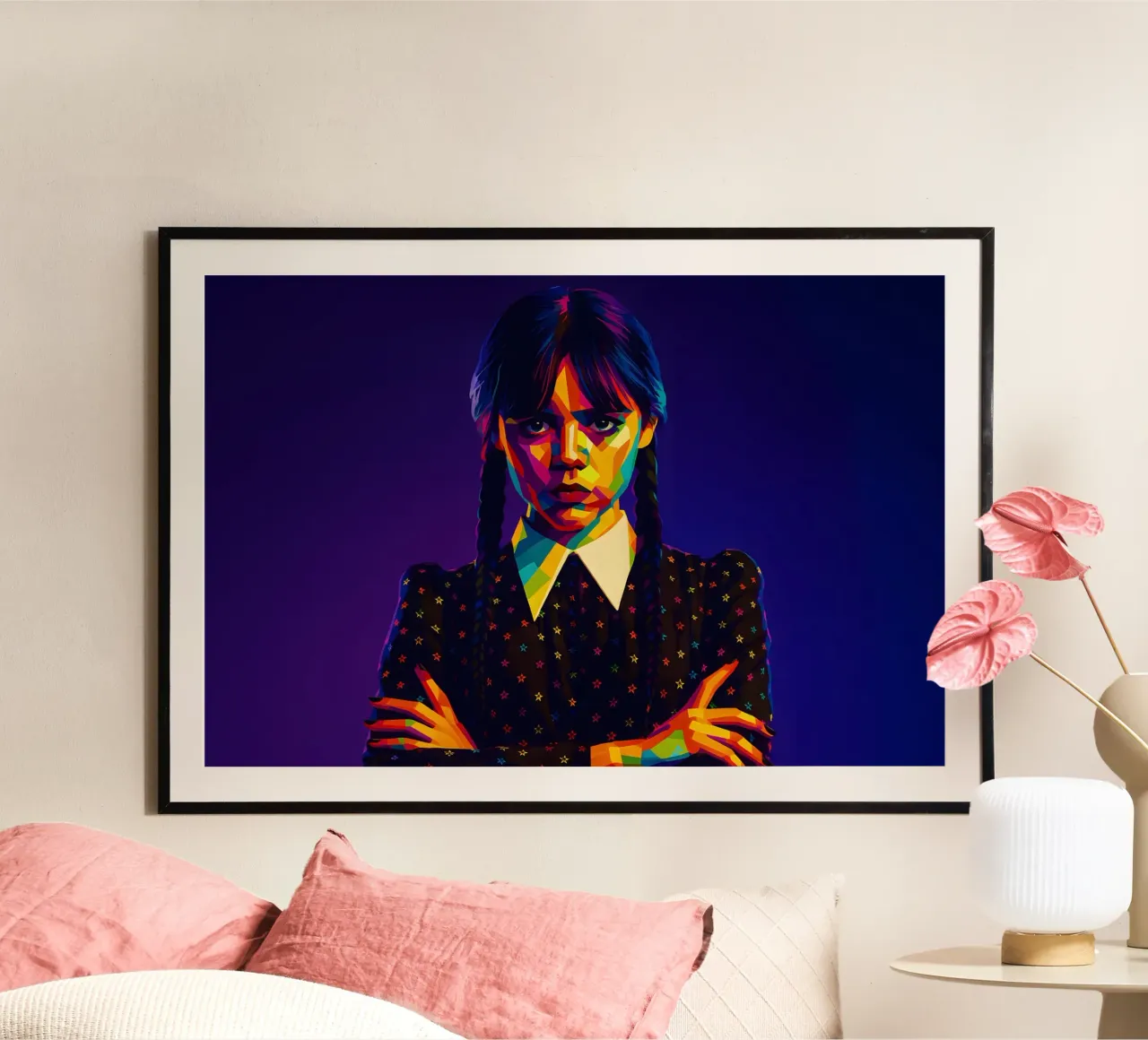 Mercoledì wpap poster con telaio in plastica da BONANZA