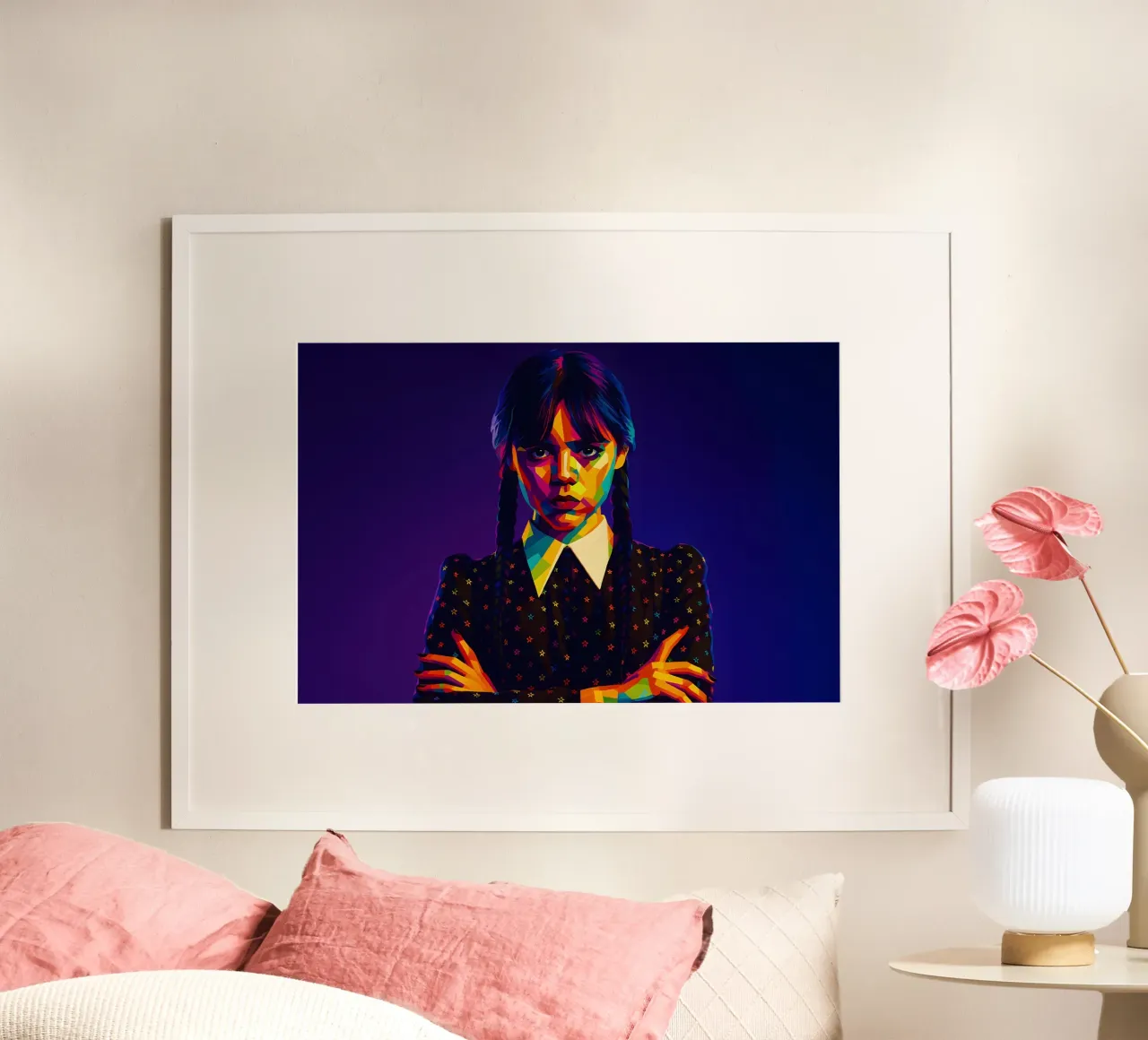 Mercoledì wpap poster con telaio in plastica da BONANZA