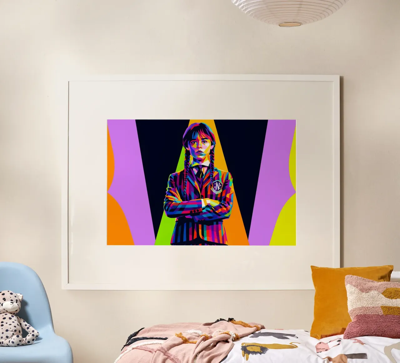 miércoles wpap art poster con marco de madera de BONANZA