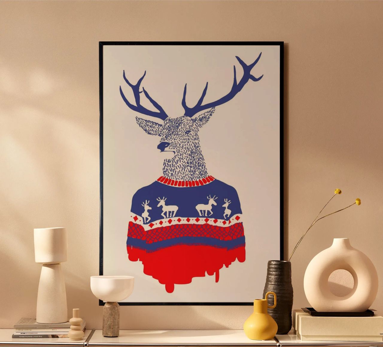 Ugly Winter Pullover poster van Róbert Farkas