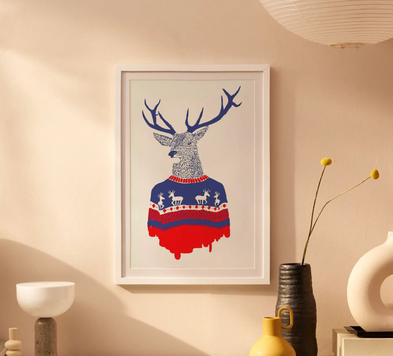 Ugly Winter Pullover poster van Róbert Farkas