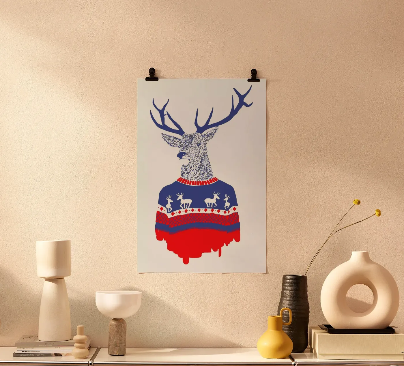 Ugly Winter Pullover poster van Róbert Farkas
