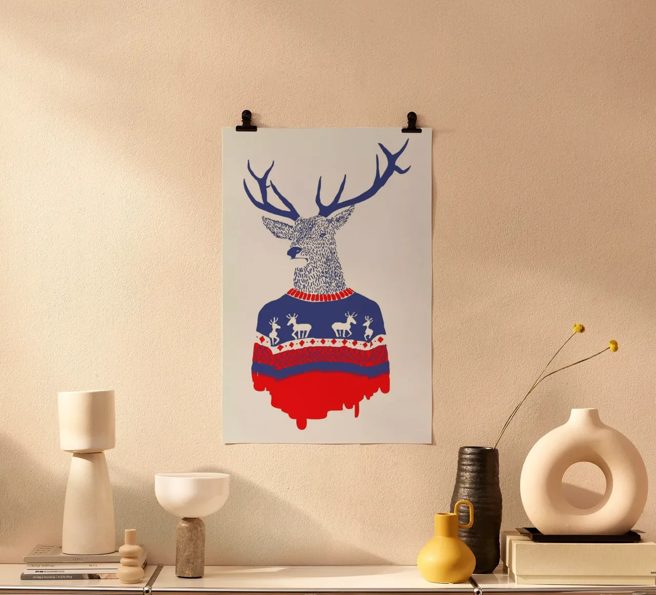 Ugly Winter Pullover poster by Róbert Farkas