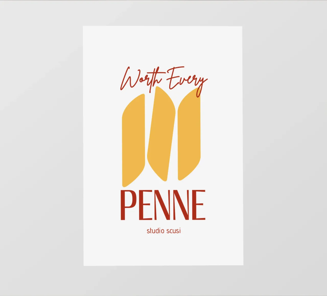 Worth every Penne - studio scusi telo in pvc da studio scusi