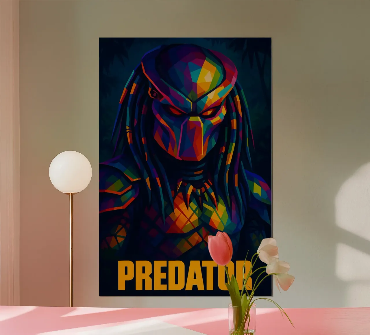 Arte del predatore poster con telaio in legno da BONANZA