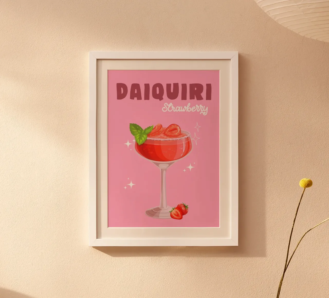 Strawberry Daiquiri Delight poster da Attaboy Dsgn