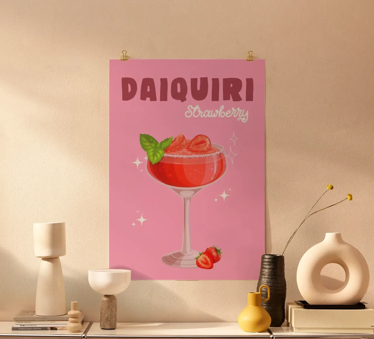 Strawberry Daiquiri Delight poster da Attaboy Dsgn