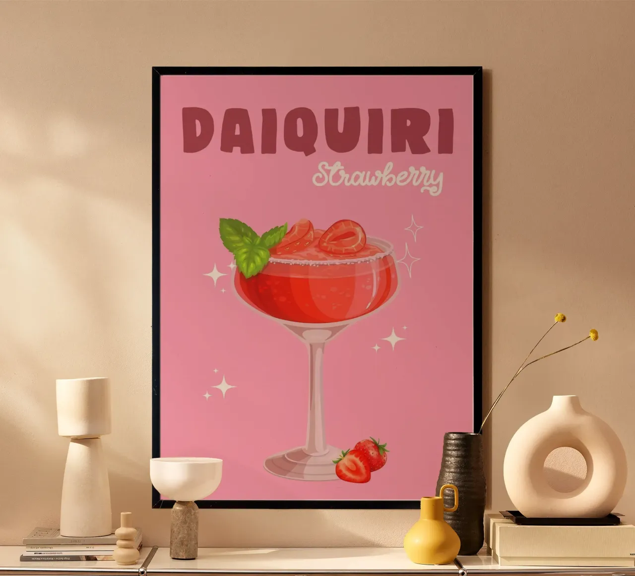 Strawberry Daiquiri Delight poster da Attaboy Dsgn